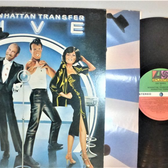1st Press 1978 MANHANTTAN Transfer LIVE Vinyl LP Record Wee Music Canada - Picture 1 of 6
